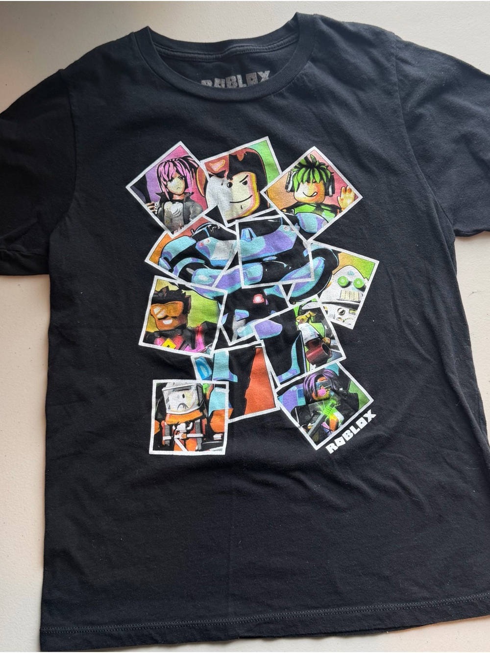 Roblox Kids' Black Short-Sleeve Graphic Tee